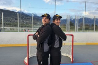 Jean-Philippe Moquin et Mathieu Schildknecht, très vite devenus complices avec les Sierre Lions.